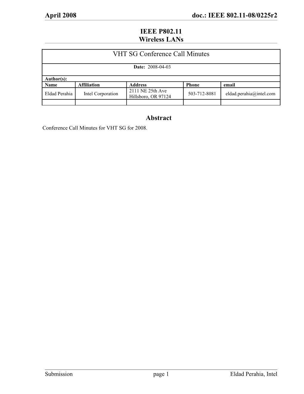 1 Conference Call Times s1