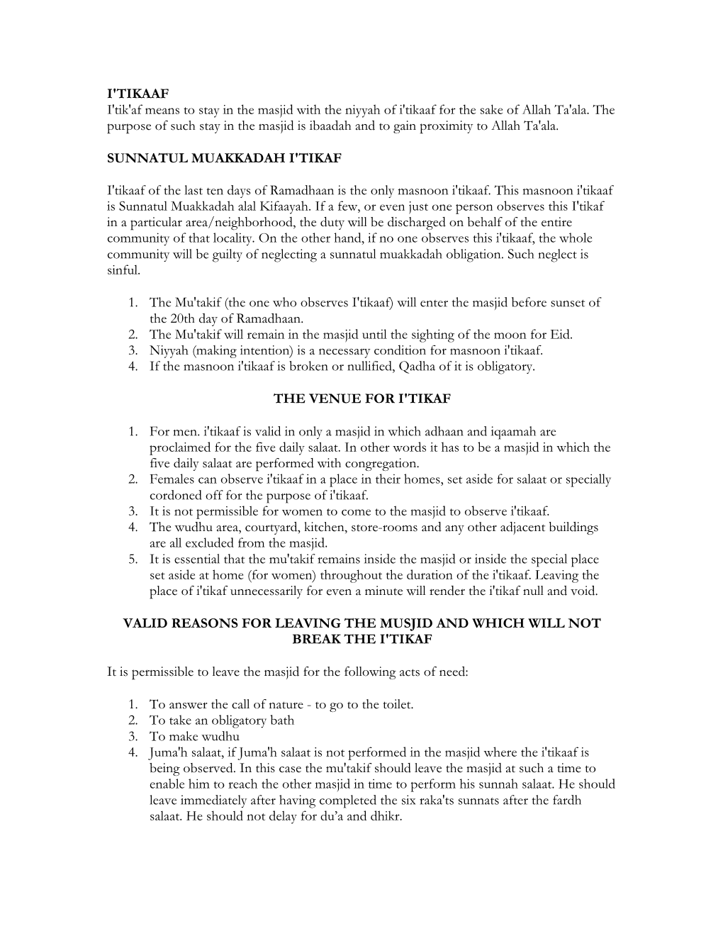 Itikaf-Guidelines.Pdf