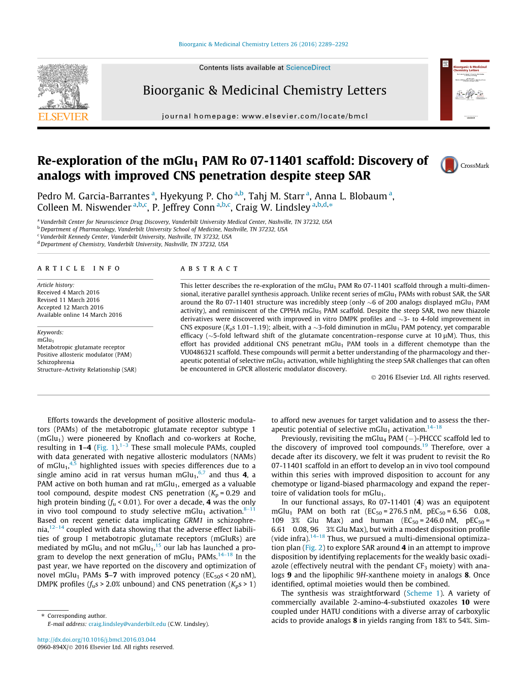 Re-Exploration of the Mglu1 PAM Ro 07-11401 Scaffold: Discovery of Analogs with Improved CNS Penetration Despite Steep SAR