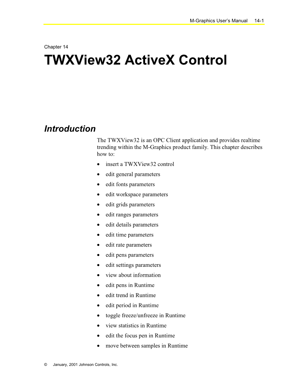 Chapter 14 Twxview32 Activex Control