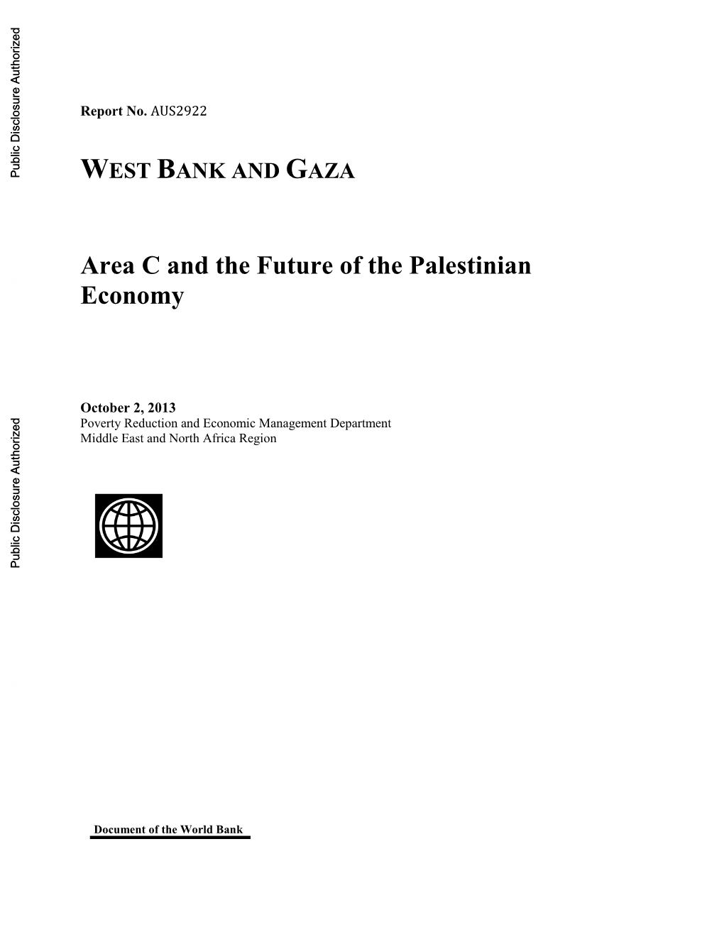 Area C and the Future of the Palestinian Economy