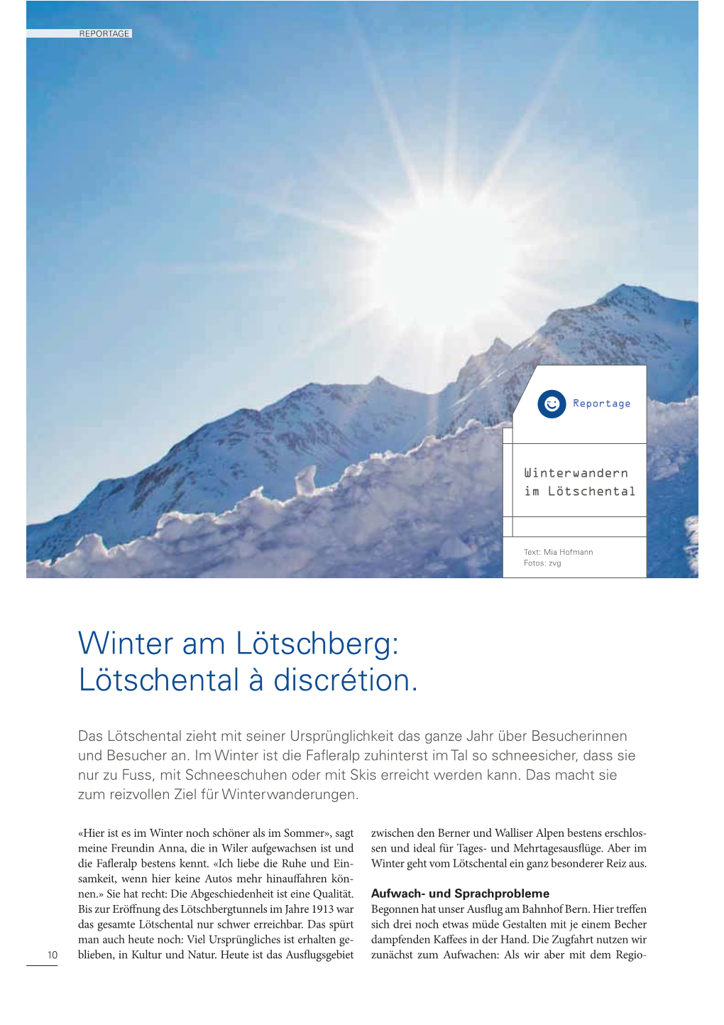 Winter Am Lötschberg: Lötschental À Discrétion