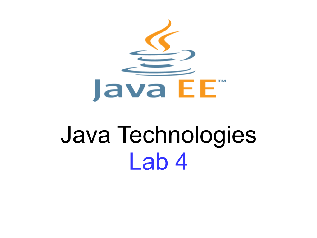 Java Technologies Lab 4