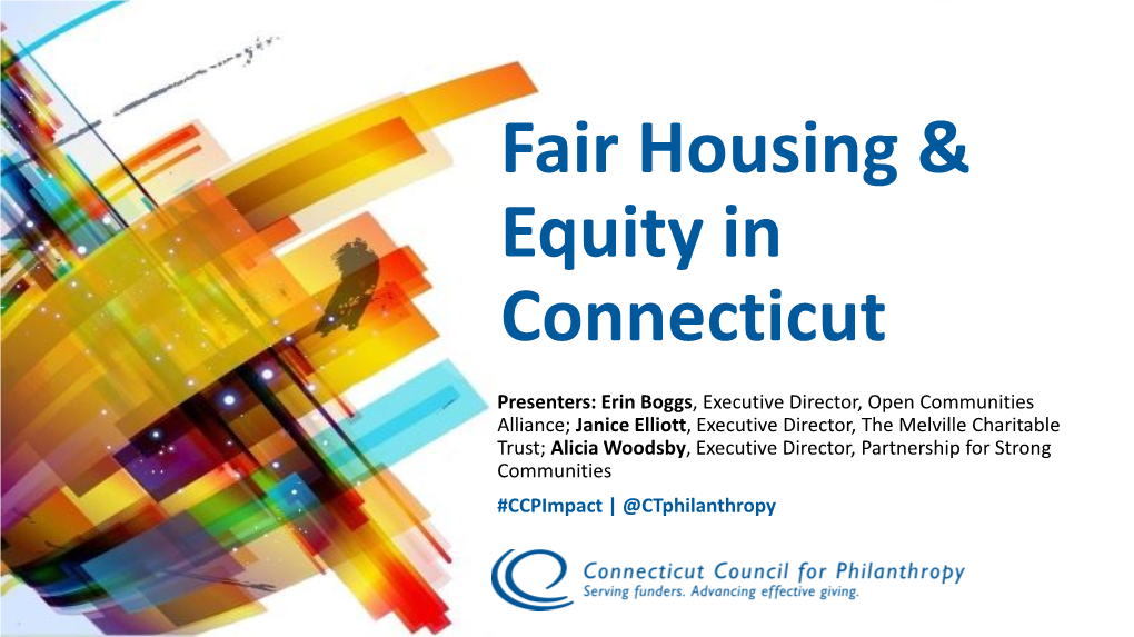 Fair Housing & Equity in Connecticut