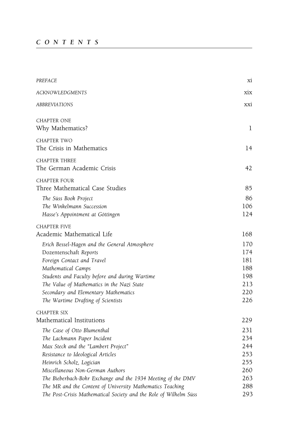 CONTENTS Xi Xix Xxi Why Mathematics?