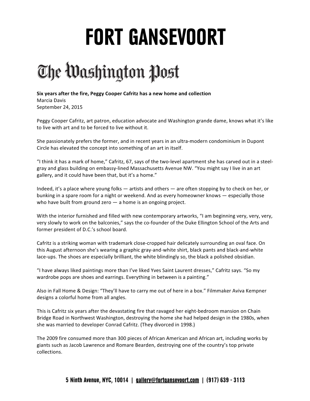 The Washington Post Six Years After the Fire