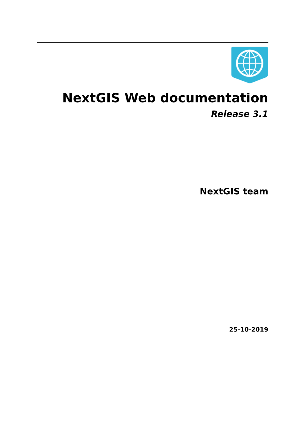 Nextgis Web Documentation Release 3.1