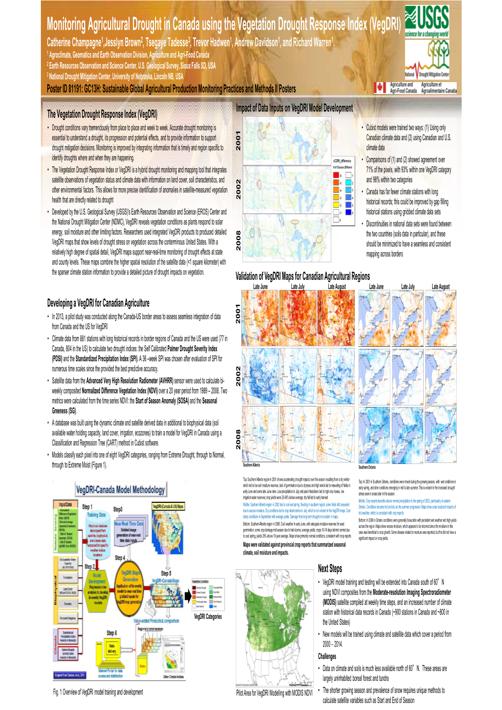 Monitoring Agricultural Drought in Canada Using the Vegetation