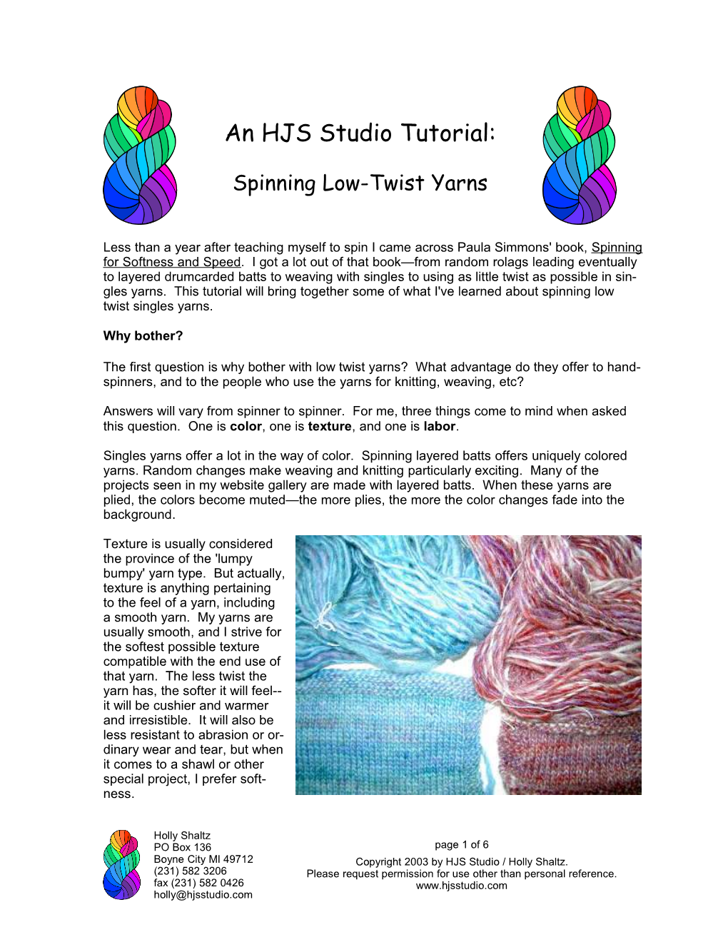 This Tutorial Will Explain What a Balanced Plied Yarn Is, and H