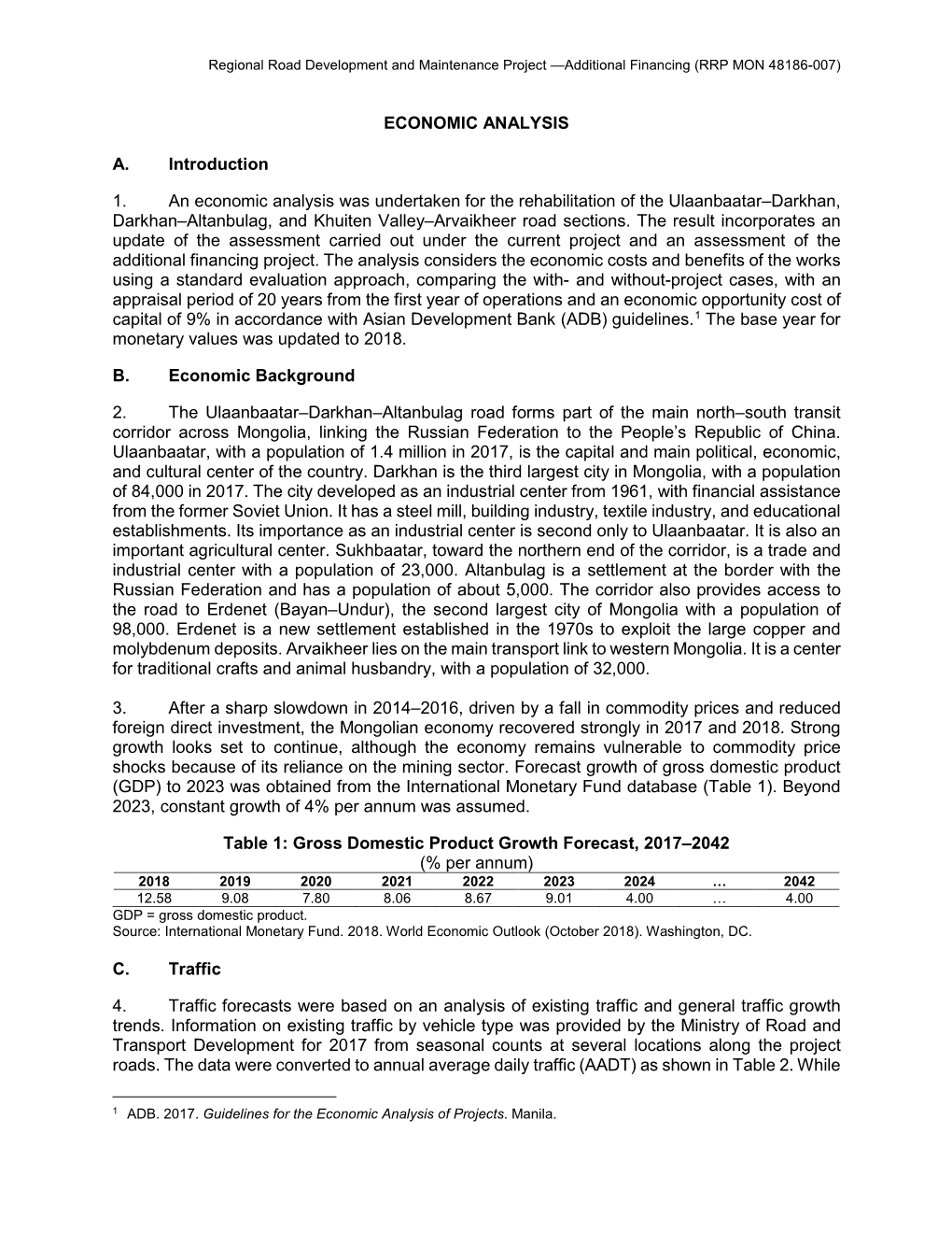 Economic Analysis