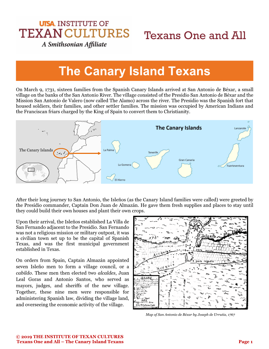 The Canary Island Texans