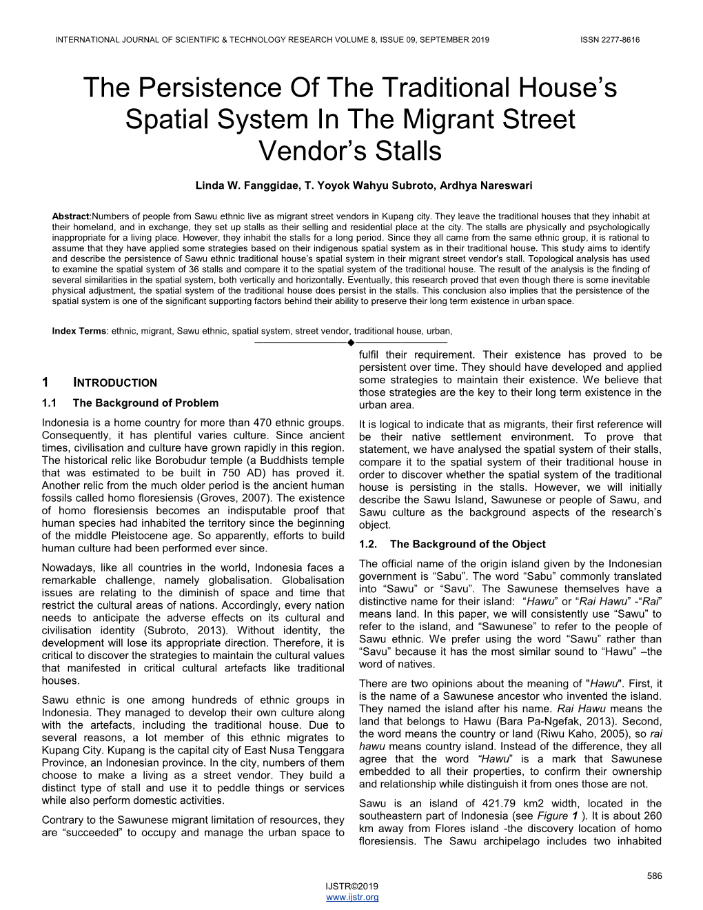 The Persistence of the Traditional House's Spatial System in The