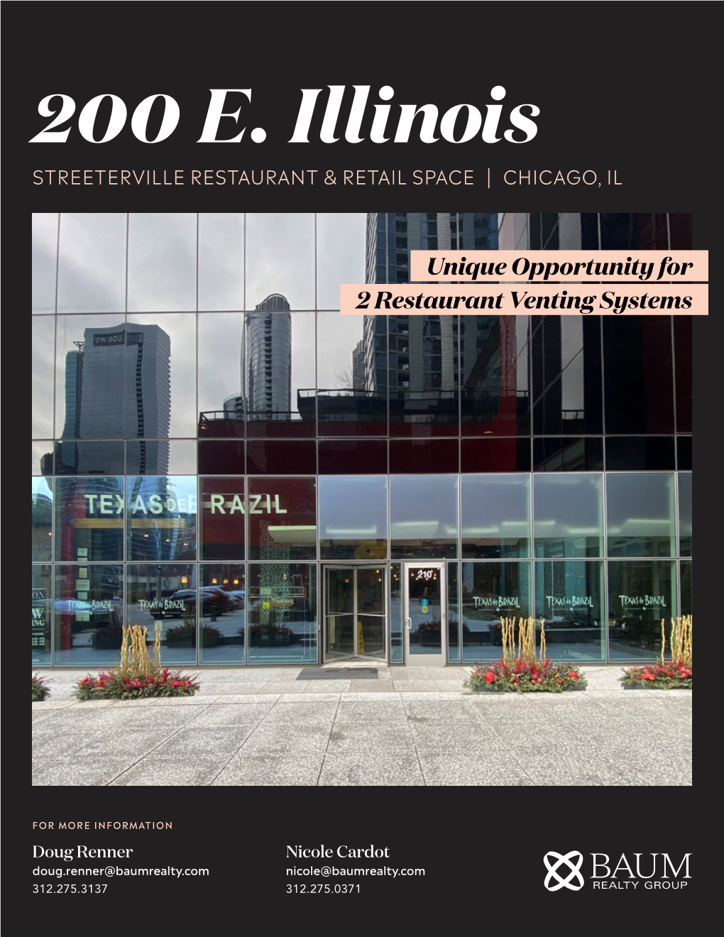 200 E. Illinois STREETERVILLE RESTAURANT & RETAIL SPACE | CHICAGO, IL