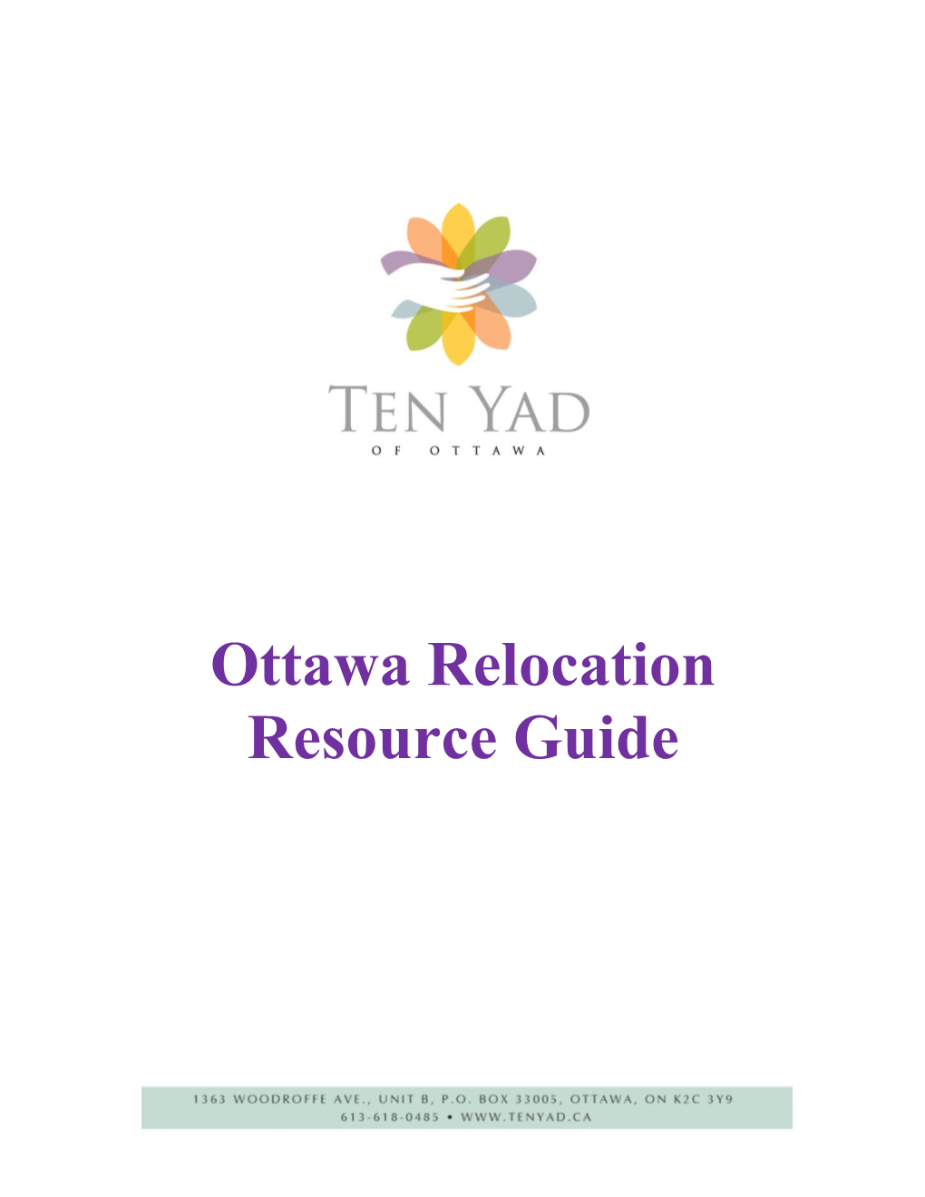 Ottawa Relocation Resource Guide P a G E | 2