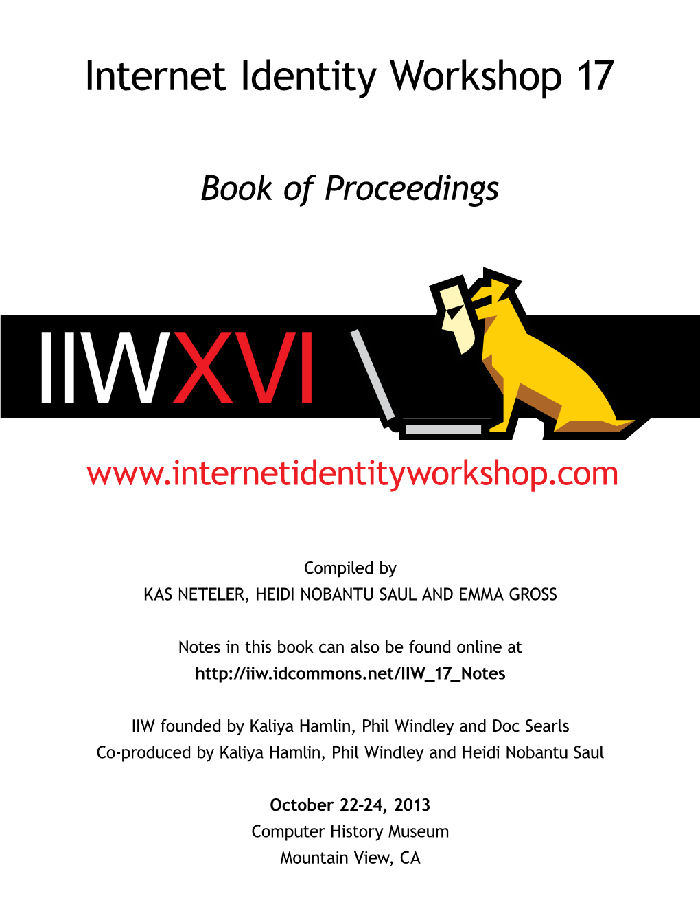Internet Identity Workshop 17