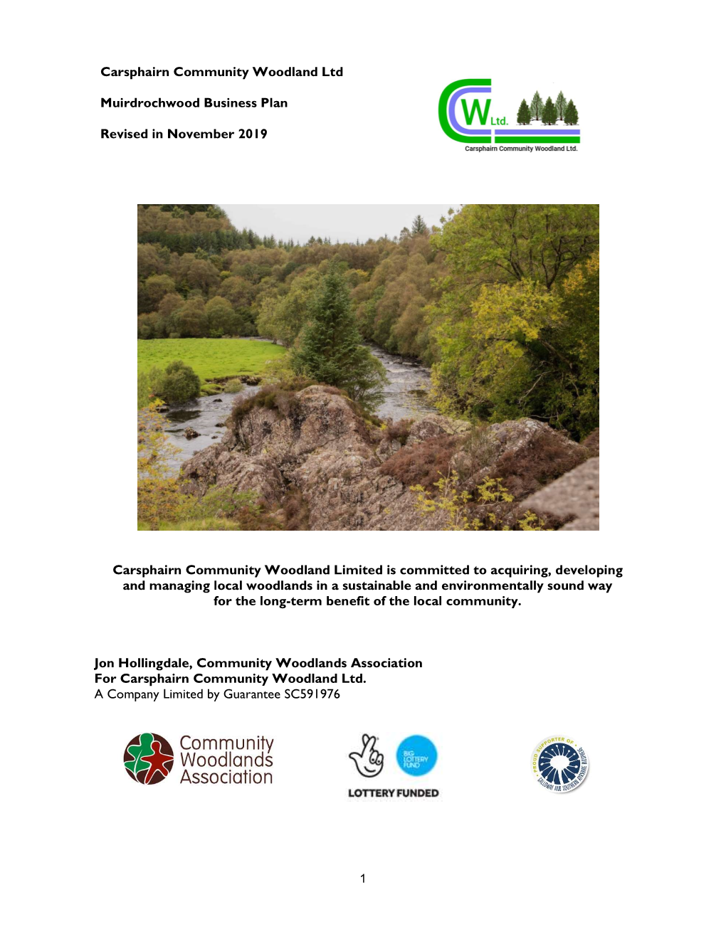Carsphairn Community Woodland Ltd Muirdrochwood Business Plan