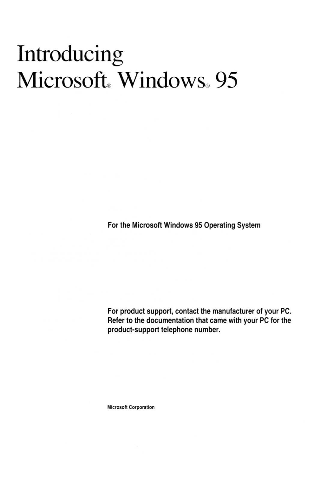 Introducing Microsoft, Windows 95