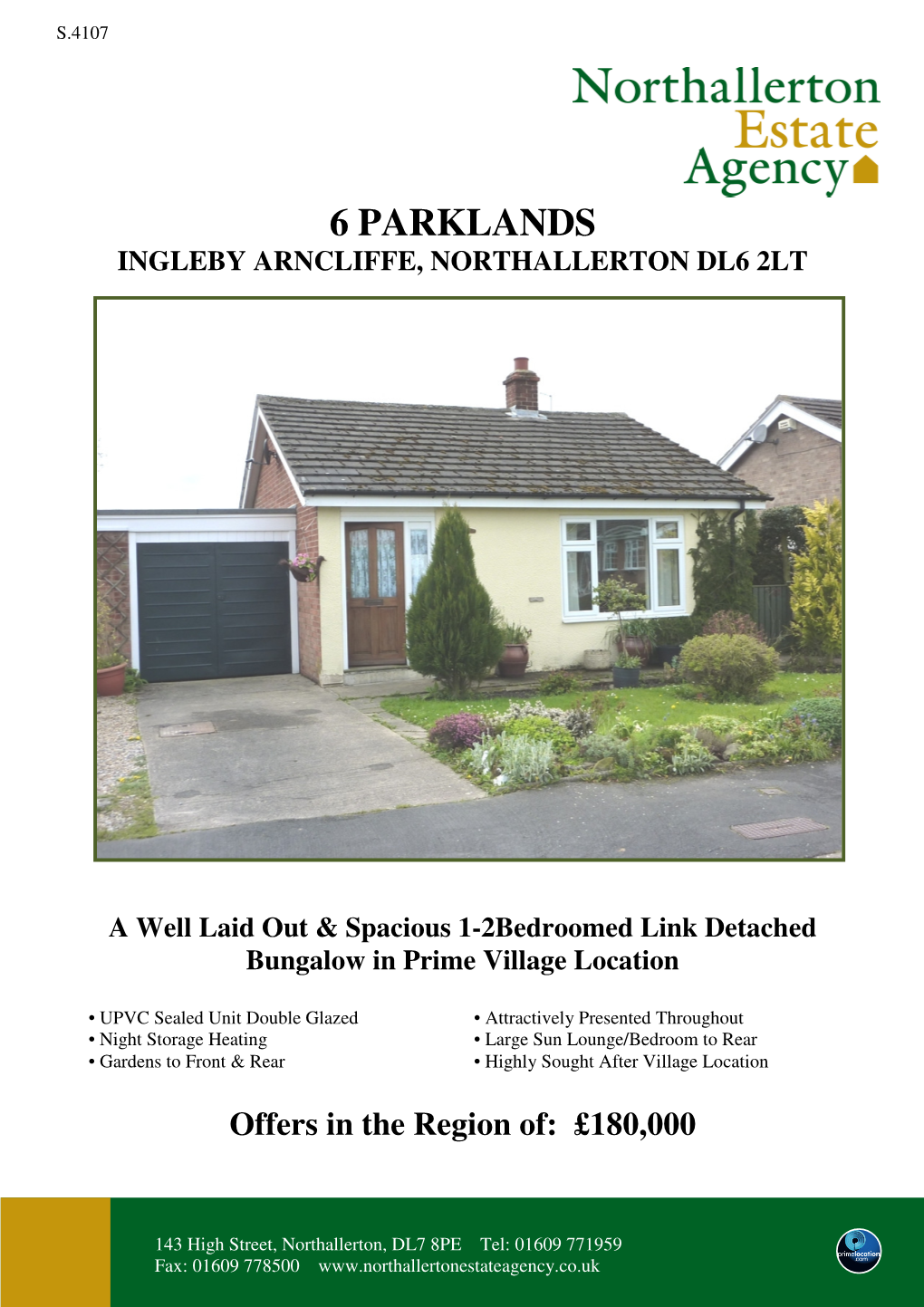6 Parklands Ingleby Arncliffe, Northallerton Dl6 2Lt