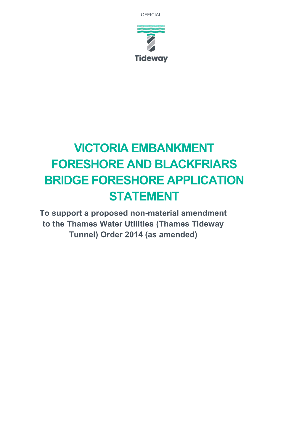 Victoria Embankment Foreshore and Blackfriars