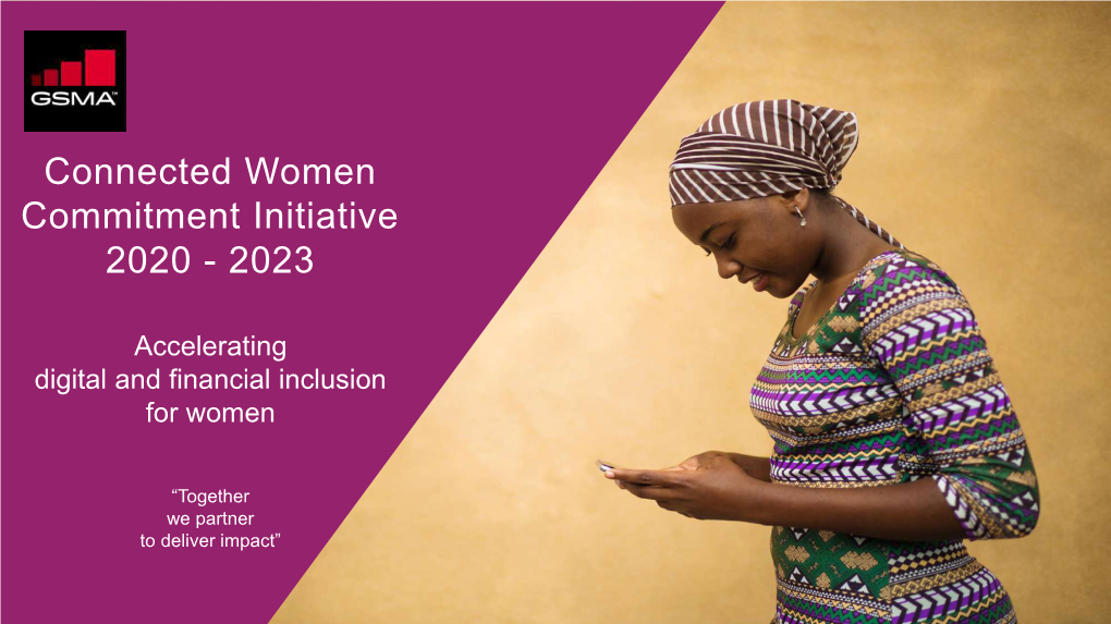 Connected Women Commitment Initiative 2020 - 2023