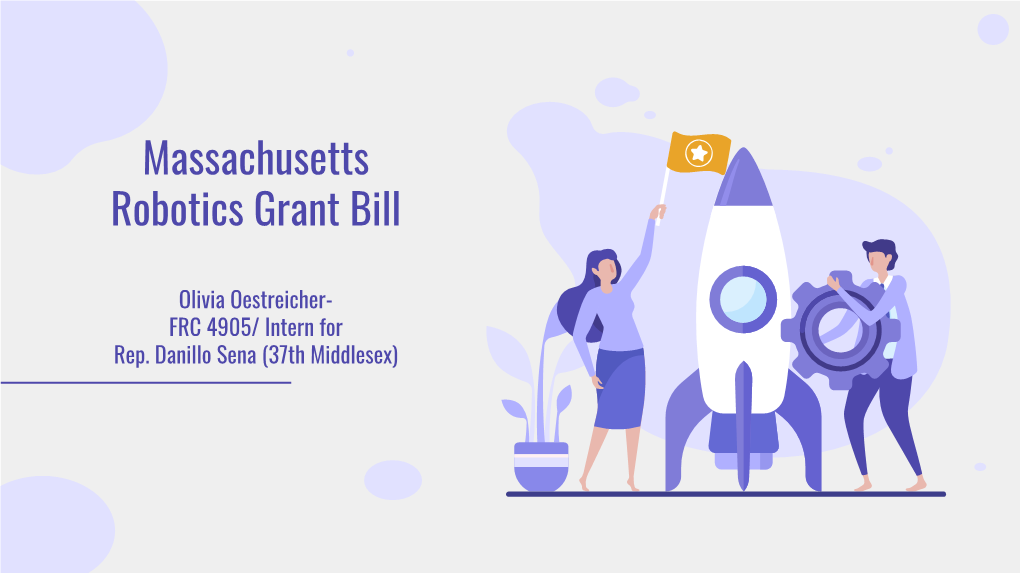 Massachusetts Robotics Grant Bill