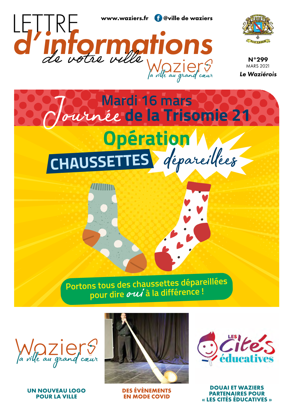 LETTRE @Ville De Waziers D’Informations N°299 MARS 2021 De Votre Ville Le Waziérois