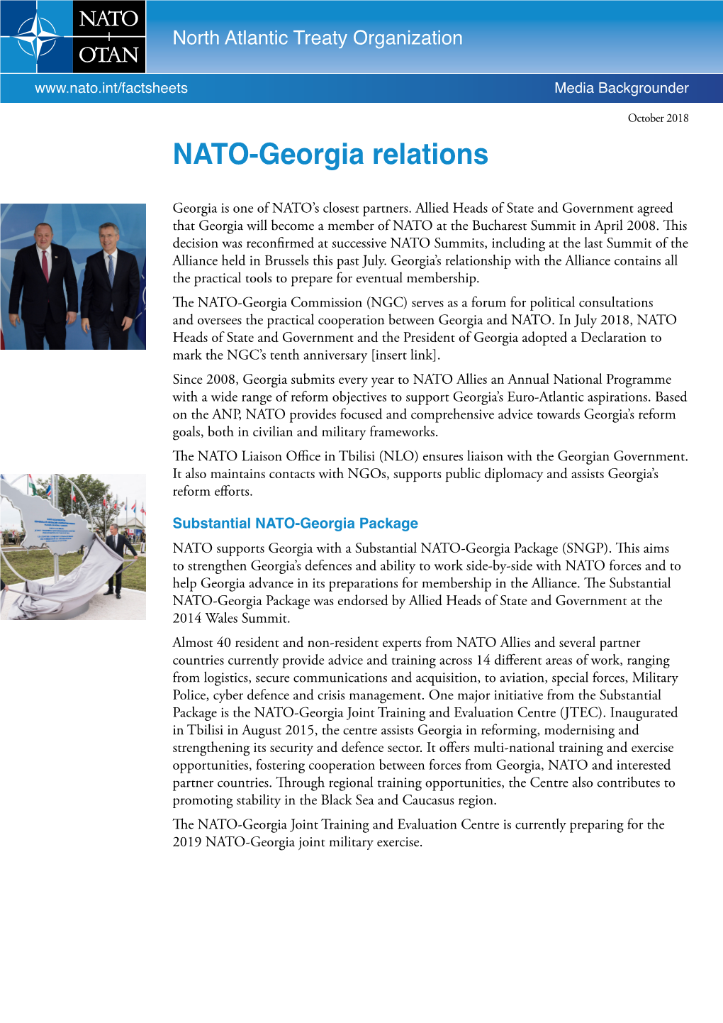 NATO-Georgia Relations