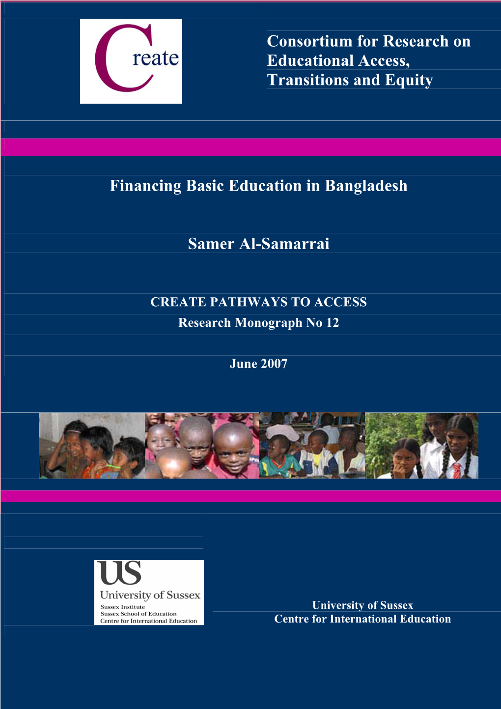 Financing Basic Education in Bangladesh