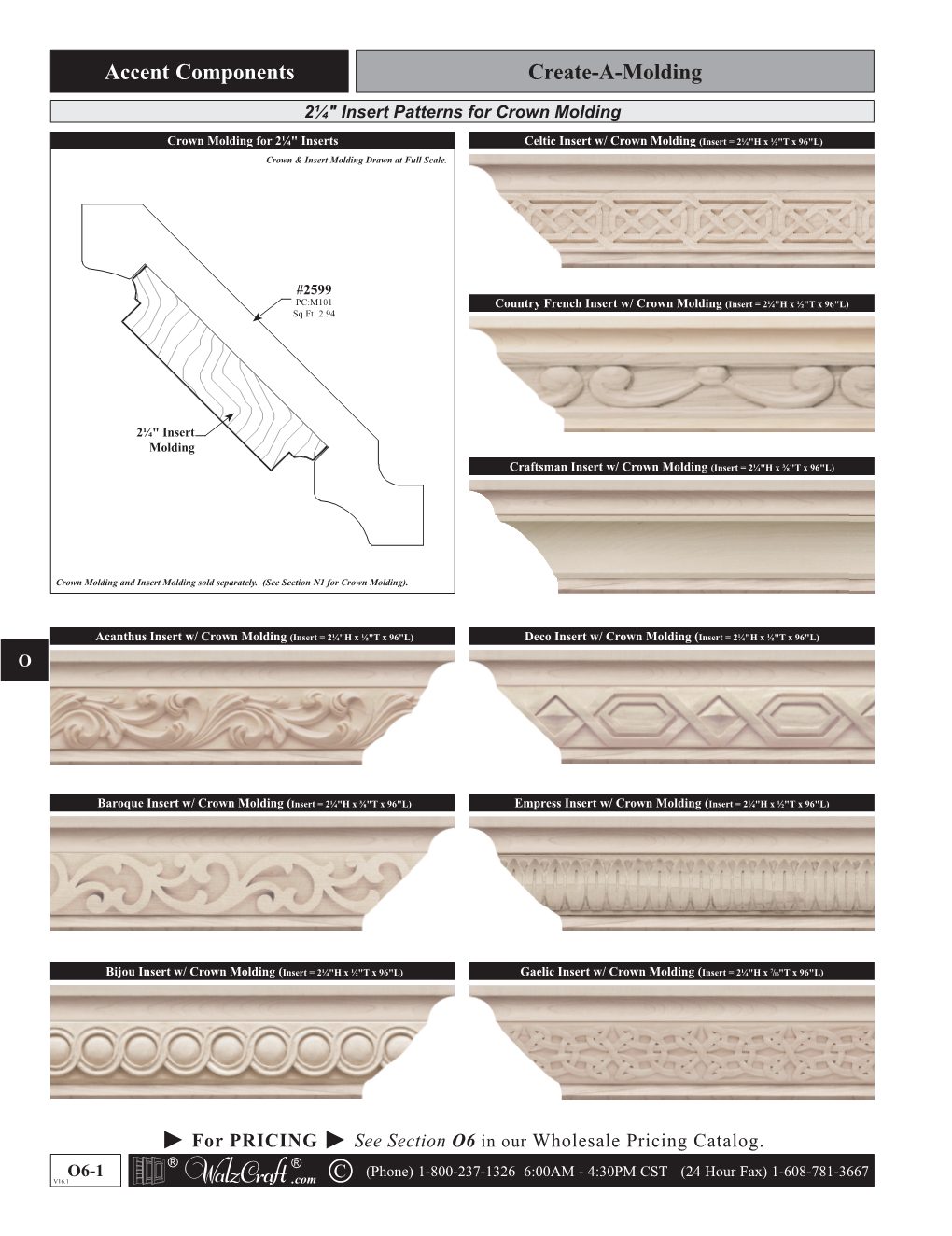 Create-A-Molding Decorative Carving Inserts