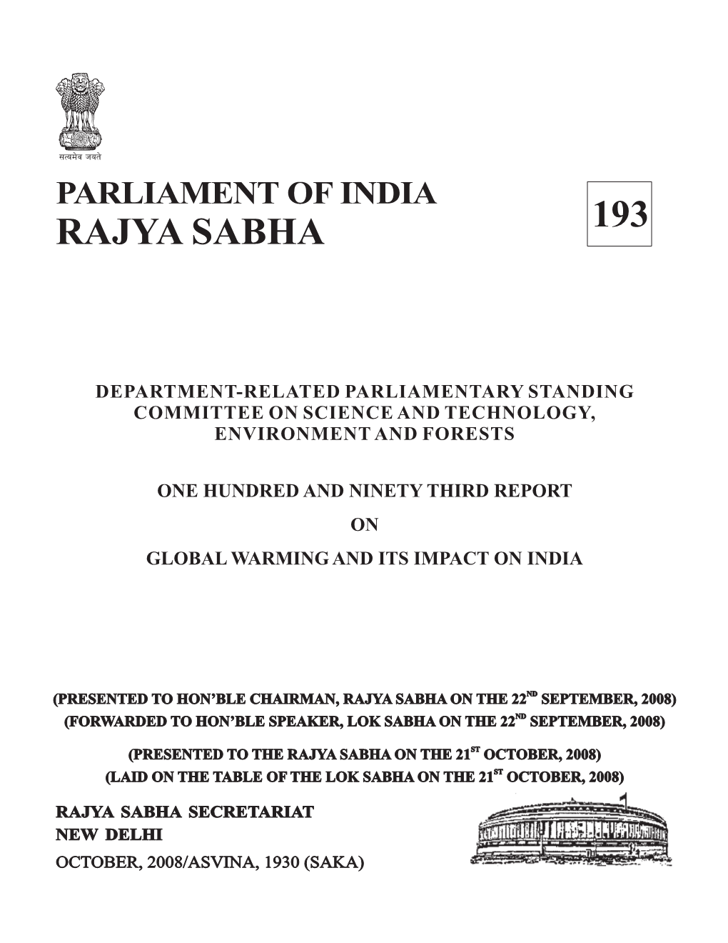 Global Warming and Its Impact on India