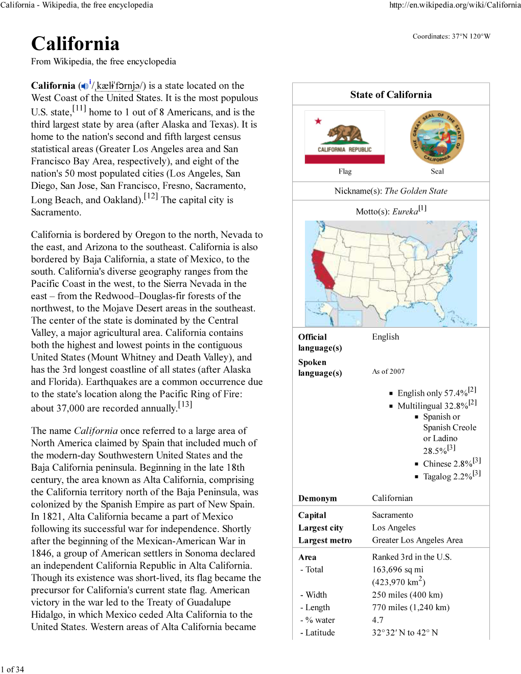 California - Wikipedia, the Free Encyclopedia