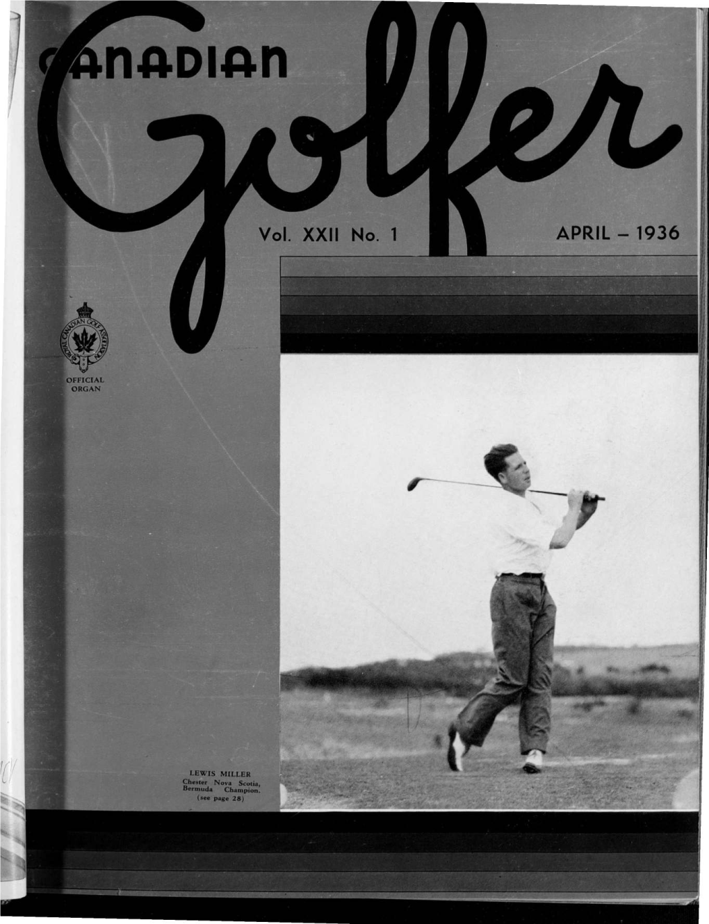 Canadian Golfer, April , 1936