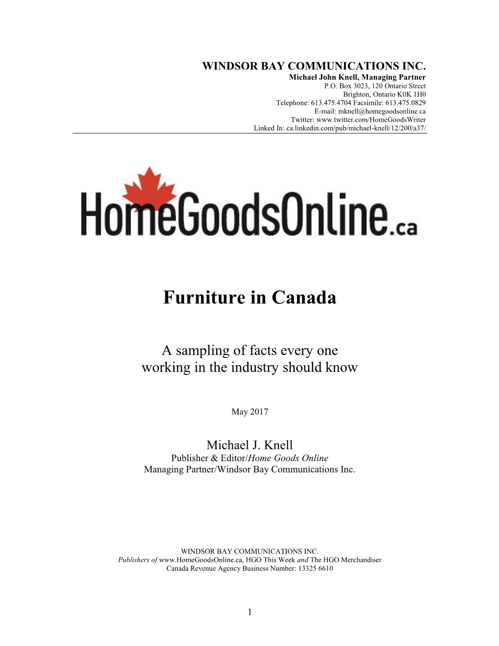 Furniture in Canada