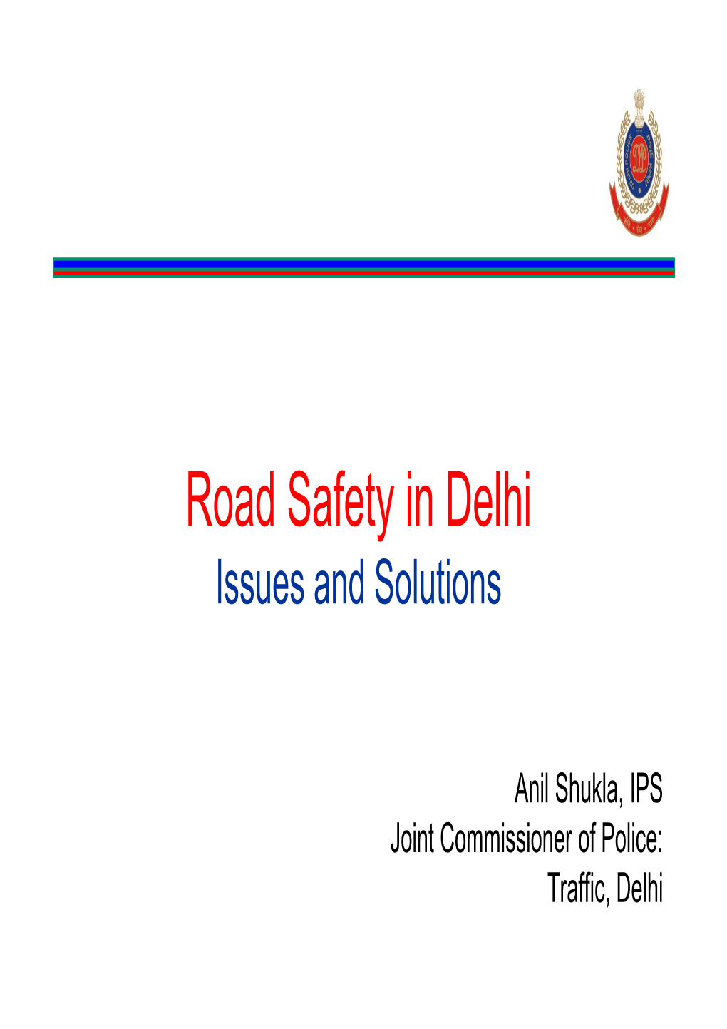 Accidents and Road Safety