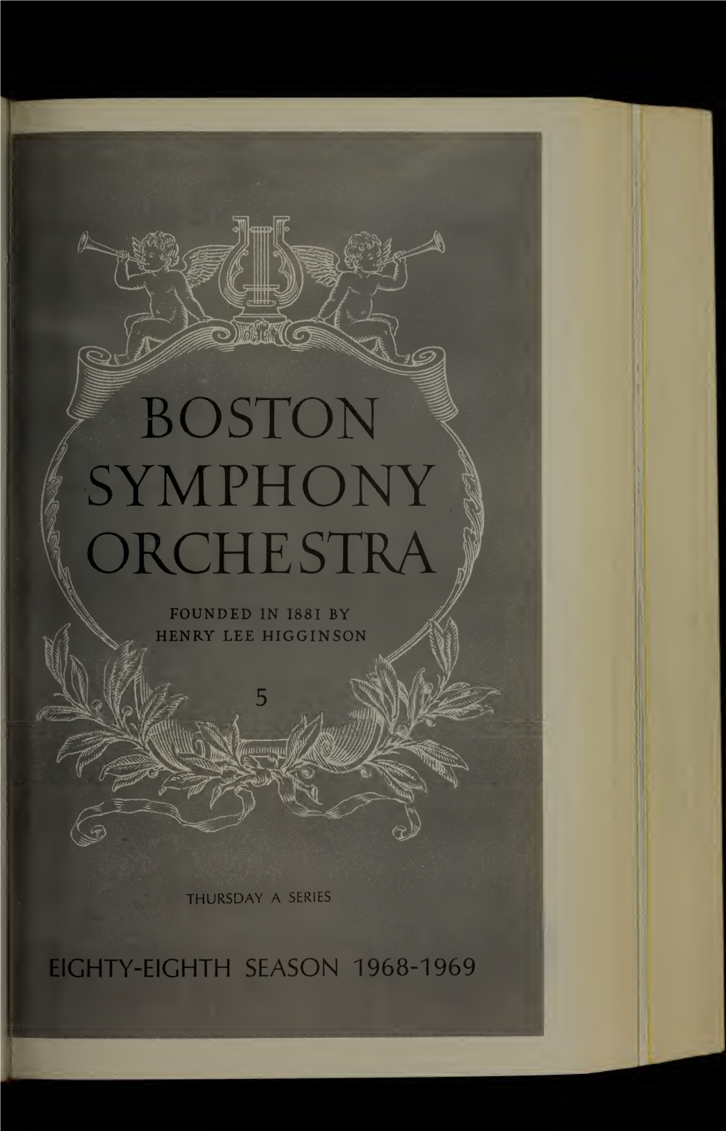 Boston Symphony Orchestra Concert Programs, Season 88, 1968-1969