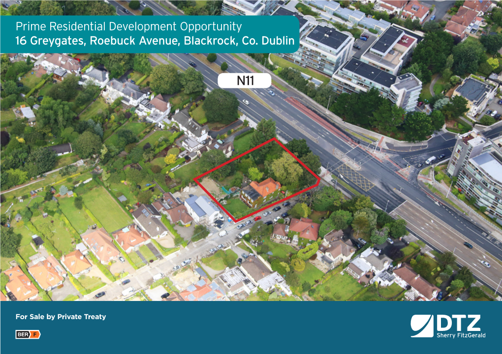 Prime Residential Development Opportunity 16 Greygates, Roebuck Avenue, Blackrock, Co