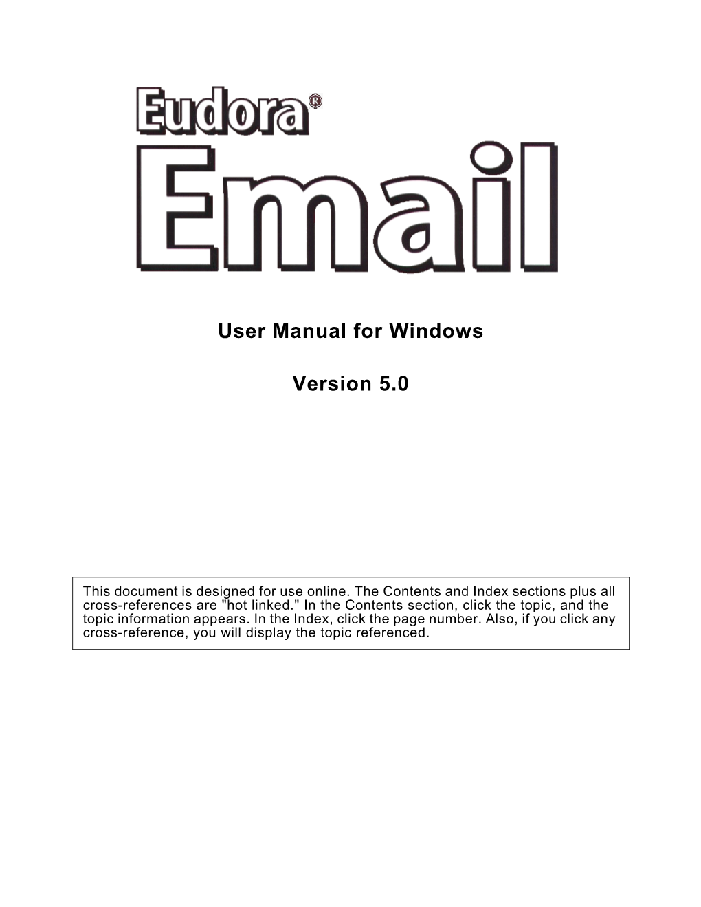 User Manual for Windows Version