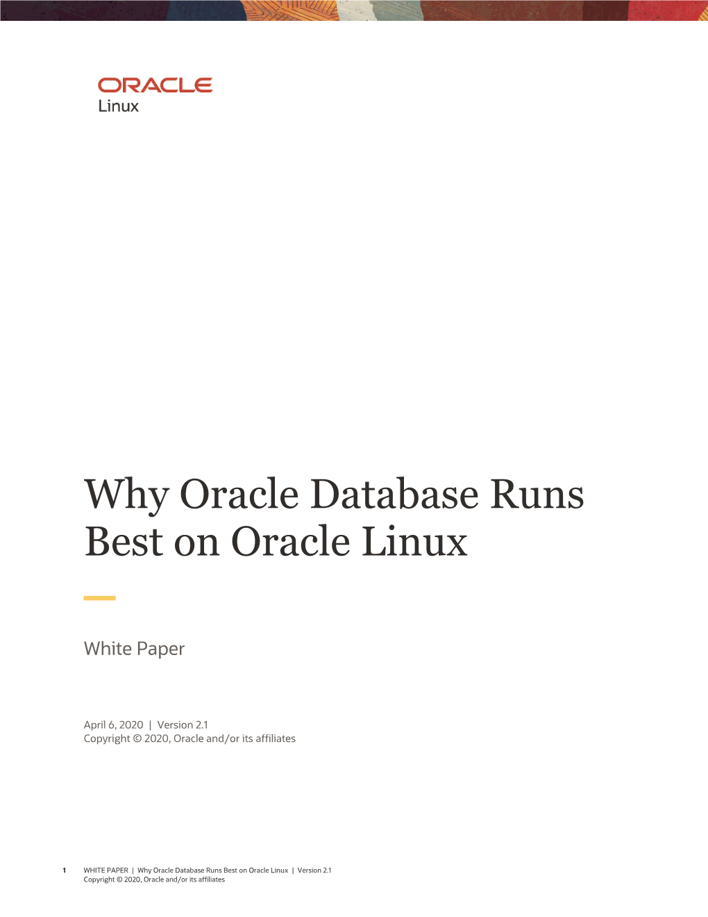 Why Oracle Database Runs Best on Oracle Linux