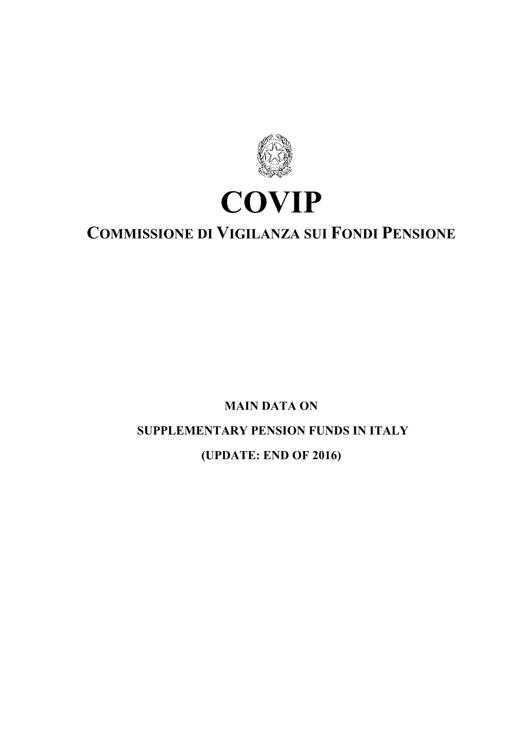 Commissione Di Vigilanza Sui Fondi Pensione