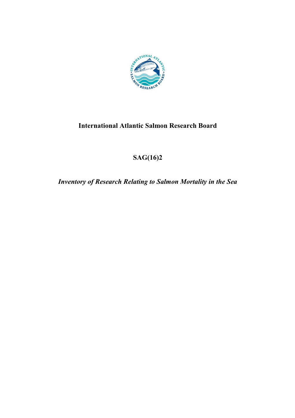 International Atlantic Salmon Research Board SAG