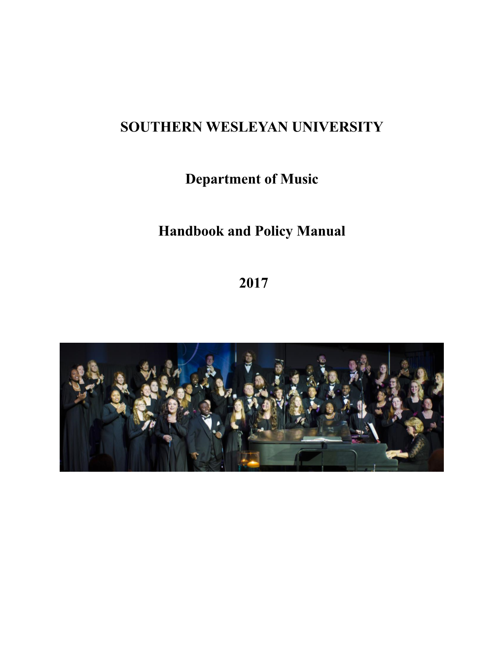 Music Department Handbook