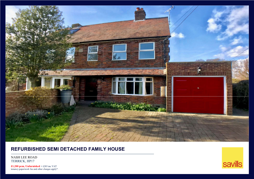 Refurbished Semi Detached Family House