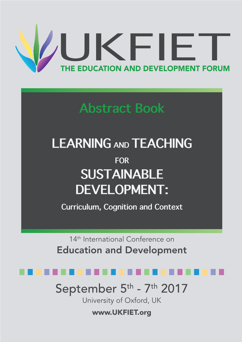 Abstracts for Inclusive Education for Sustainable Development