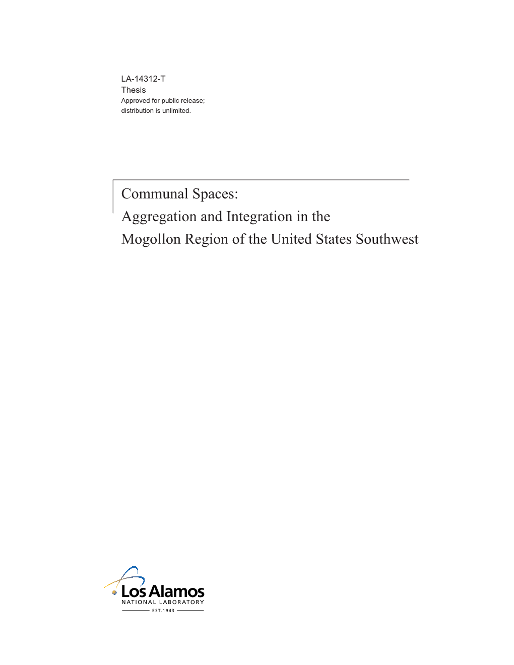 Aggregation and Integration in the Mogollon Region of the United