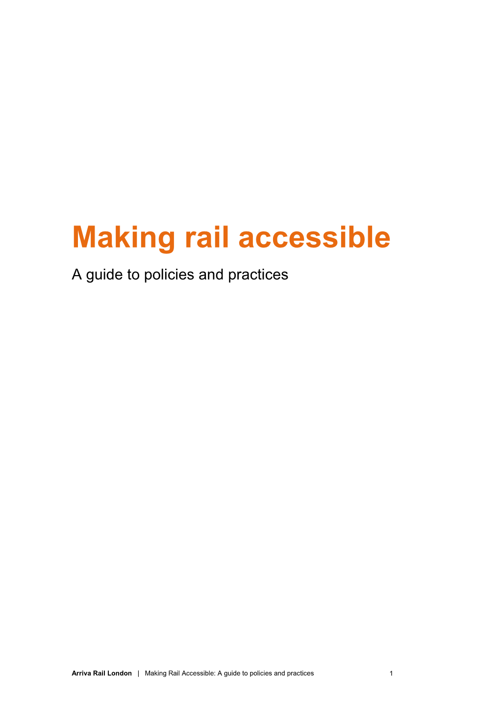 Making Rail Accessible