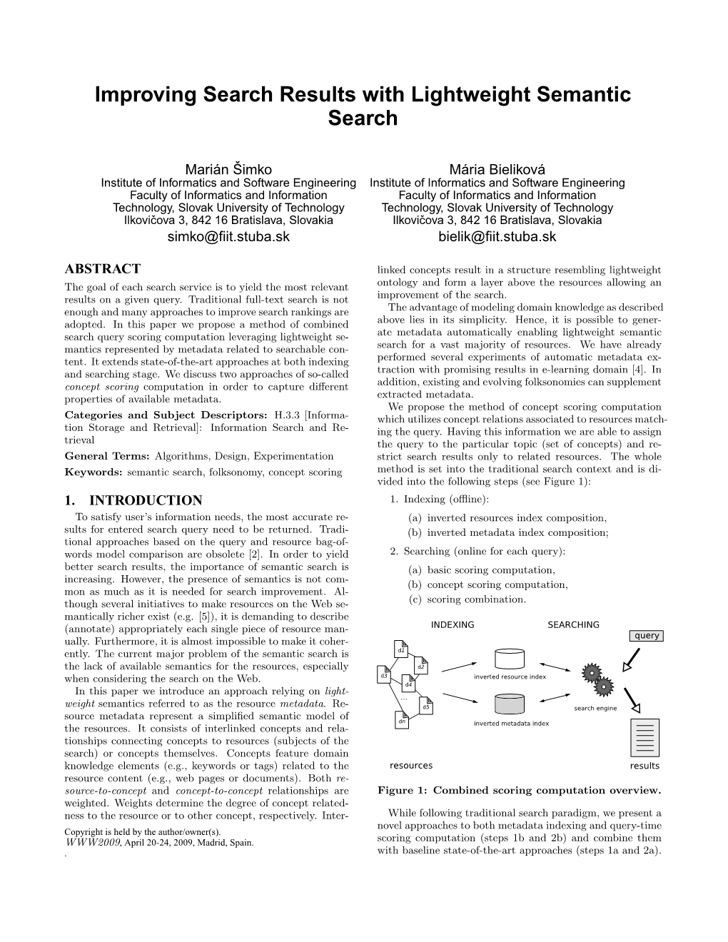 Improving Search Results with Lightweight Semantic Search