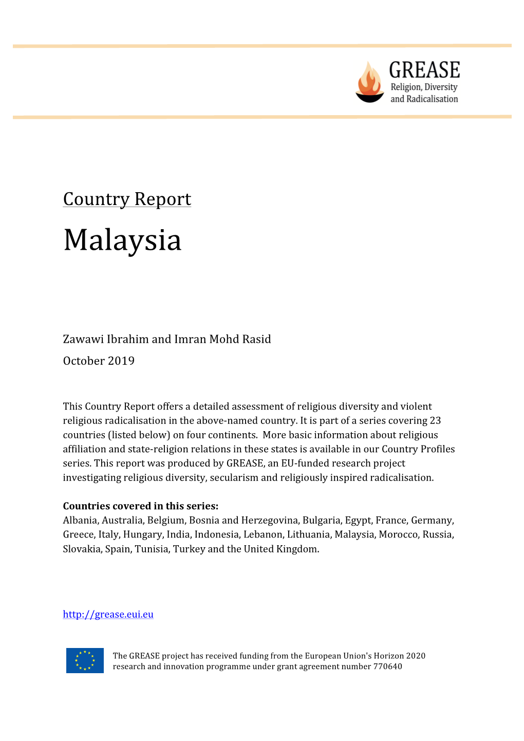 Malaysia Report