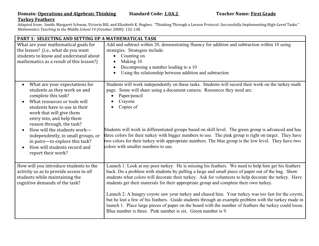 Thinking Through a Lesson Protocol (TTLP) Template s7