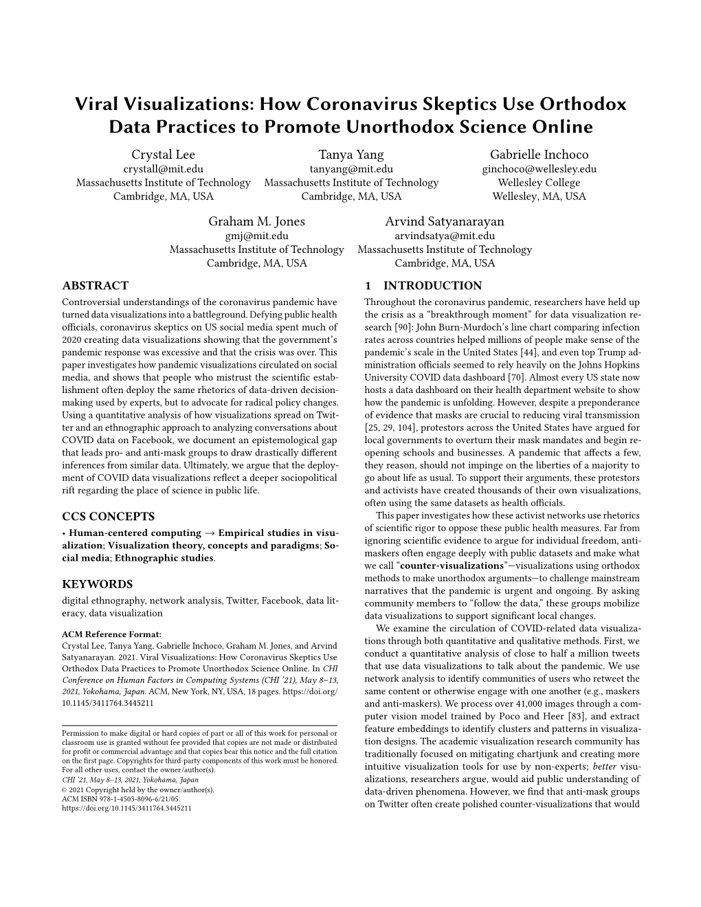 Viral Visualizations: How Coronavirus Skeptics Use Orthodox Data