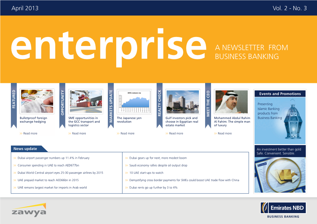 Enterprisea NEWSLETTER from BUSINESS BANKING